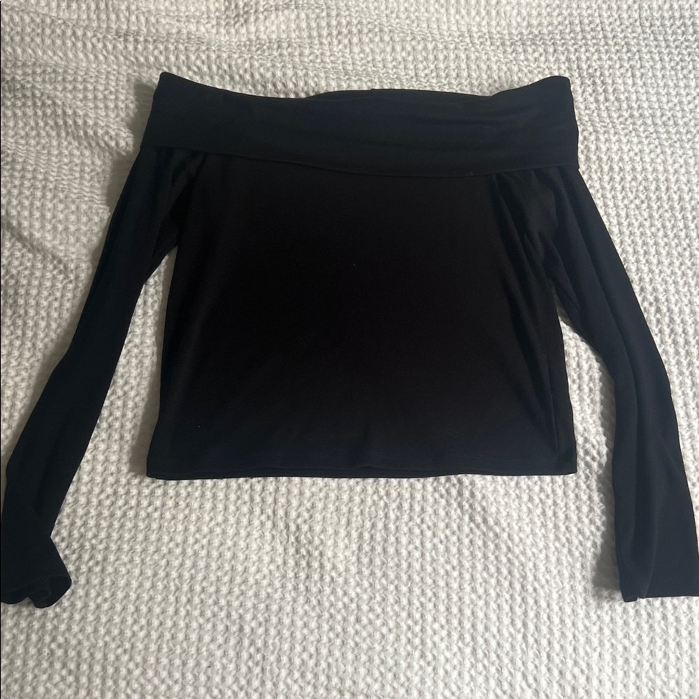 NWT !Elegant Black Off-Shoulder Women's Top